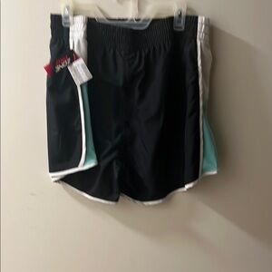 Black and White Athletic Shorts